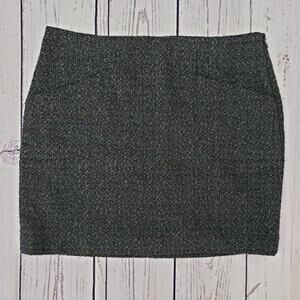 Outback Red Solid Black Mini Pencil Straight Skirt Women's Size 8